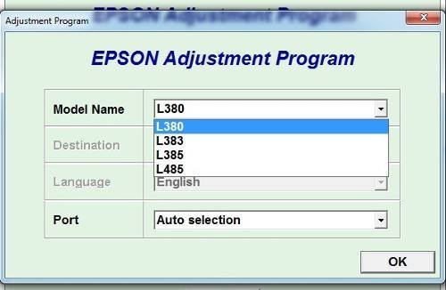 Epson L385 Adjustment Program